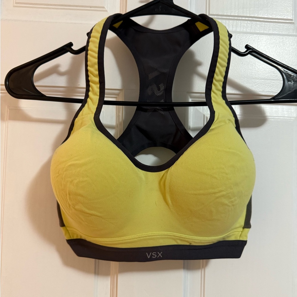 VSX Yellow and Gray Sports Bra